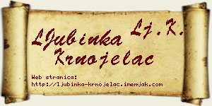 LJubinka Krnojelac vizit kartica